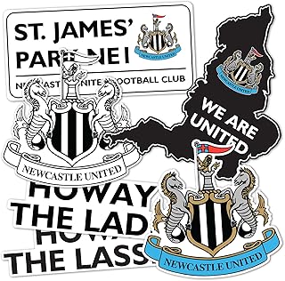 Desert Cactus Newcastle United FC Sticker Decal Vinyl NUFC Magpies English Football Soccer Laptop Water Bottle Car Scrapbook (Type 2-2)