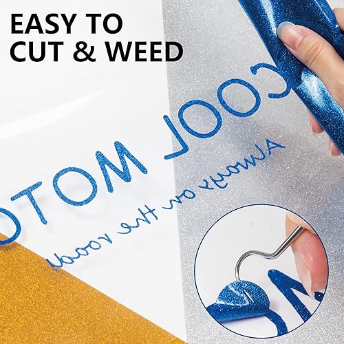 Miniatura 268 de HTVRONT - Rollo de vinilo termotransferible, 12 in x 8 ft, para diseños en camisetas, fácil de cortar y despegar, para planchar y máquinas Cricut