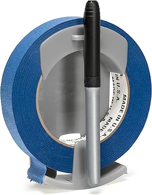 Kitchen Stickin Tape Dispenser, Wall-Mounted Tape and Label System, Easy One-Handed Operation, Affordable Labeling for Kitchens, Garages, Offices, Restaurants, Meal Prep, and Home Organization