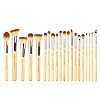 Jessup Professional Bamboo Makeup Brushes, Premium Synthetic Foundation Powder Concealer Blush Highlight Eye Blending Cosmetic Brush Set 25pcs T135