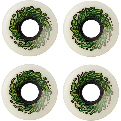 Slime Balls Skateboard Wheels Mini OG Slime White, 54.5mm 90a