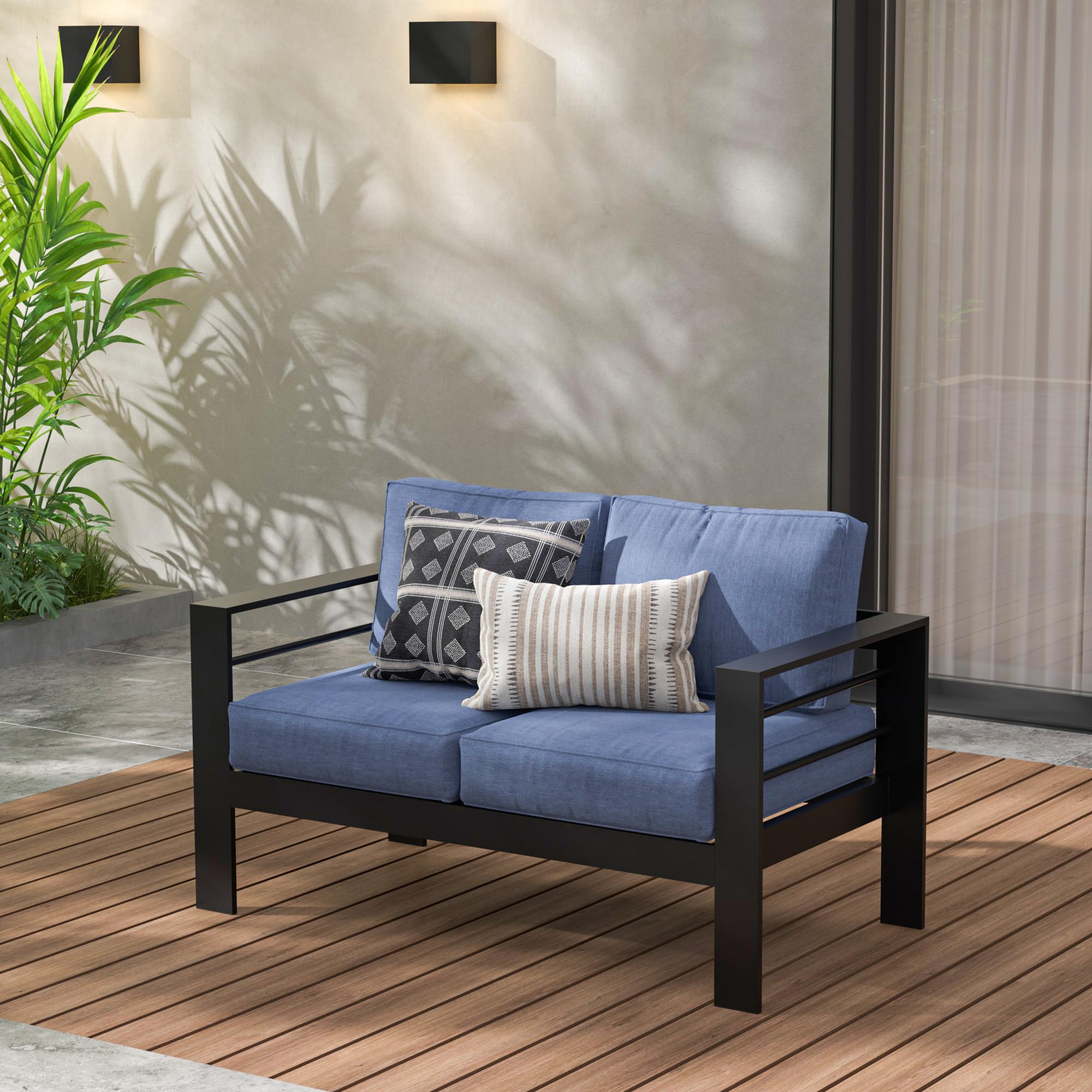 Wisteria Lane Aluminum Loveseat