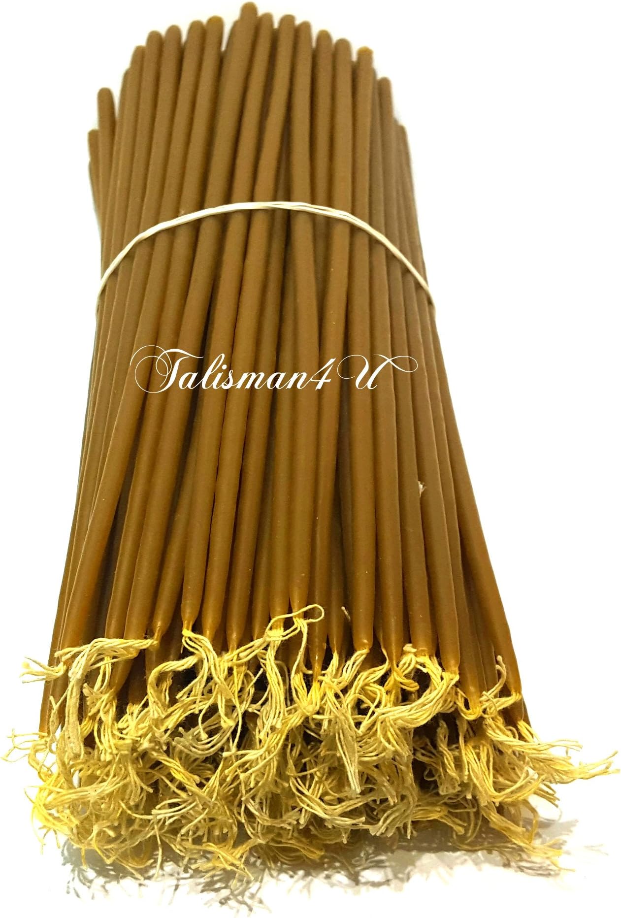 TALISMAN4U 50 Natural Pure BEESWAX TAPER CANDLES 11" Tall Church Jerusalem Holy Land Candles