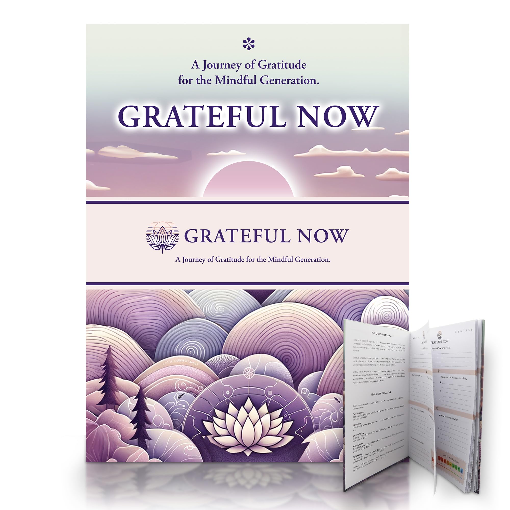 SOL A4 Gratitude Journal for Women Daily Self Care Journal Mindfulness Reflection Planner Notebook Guided Prompts Goal Setting Wellness Positivity Writing Diary Personal Development