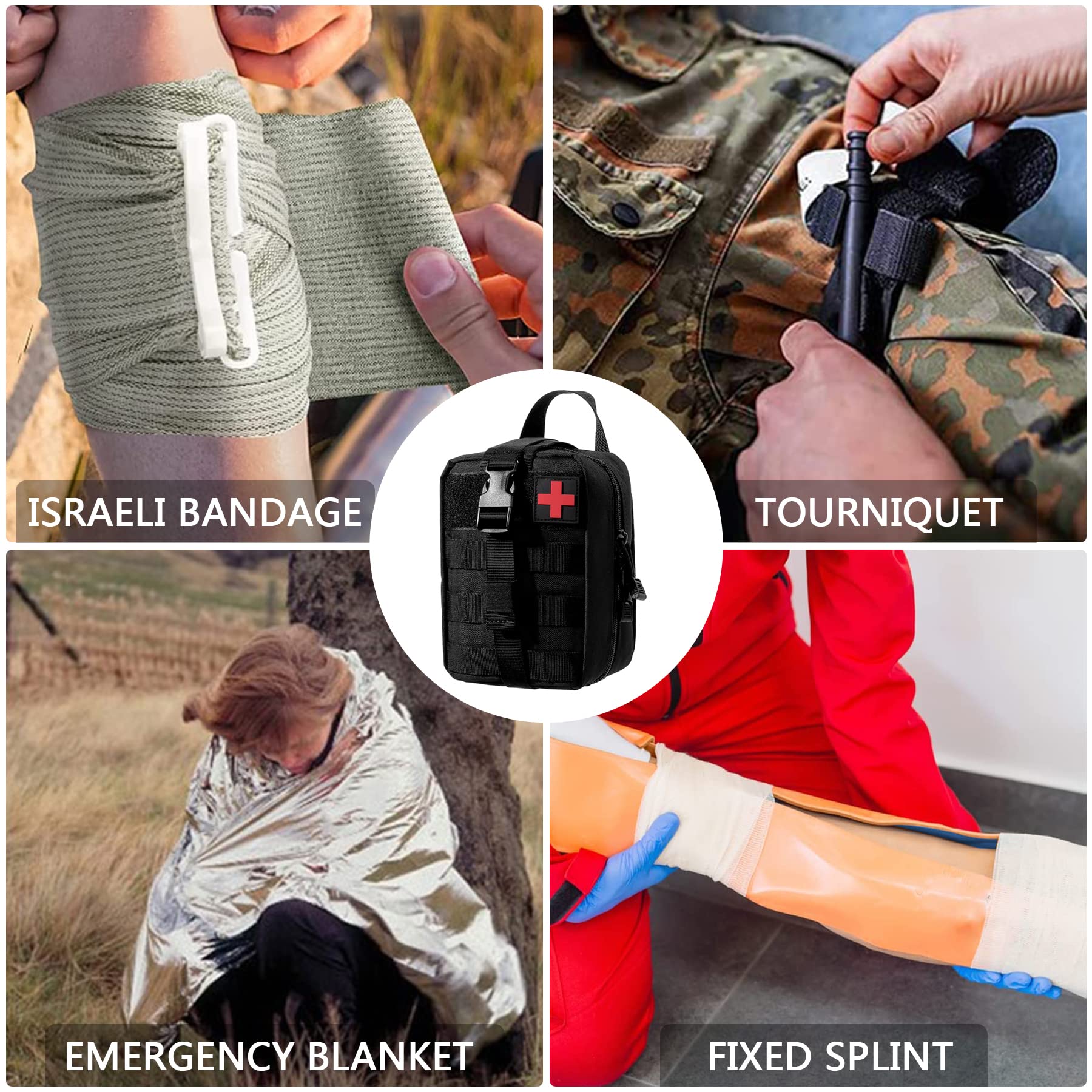 Tactical EMT Medical,táctica Bolsa MOLLE Pouch,Médica Bolsa,Botiquín de Primeros Auxilios,Táctica Compacta Botiquín,Bolsa de Emergencia,Kit Primeros Auxilios,Bolsa EMT Kit de Supervivencia