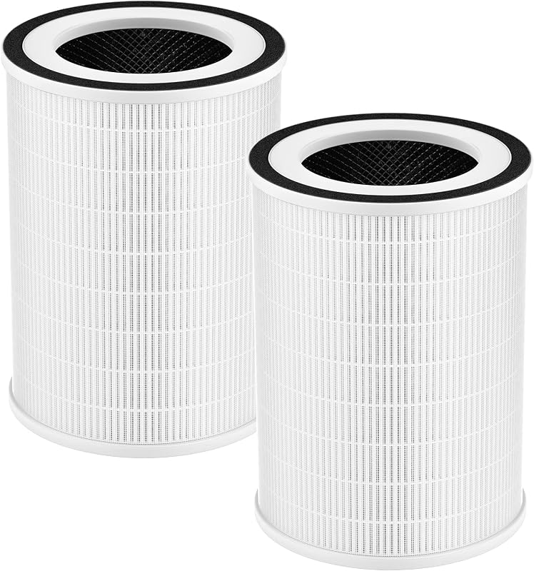 Kilo Filter for Afloia Kilo,KILOPLUS,KILOPRO,MIRO PRO,MIRO Air Purifier | KILO Air Replacement Filter Fits MORENTO MR-Kilo, Kalo, 360° 3-Stage Filtration for Odor,Smoke,Dust,Pollen,Pets,2-Pack,White