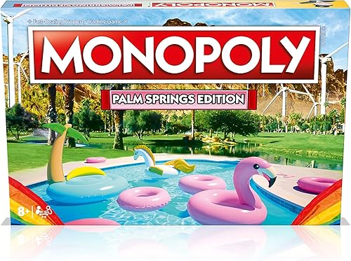 Miniatura 4 de Juego de mesa Monopoly - Edición Palm Springs: 2-6 jugadores, juegos de mesa familiares para niños y adultos, juegos de mesa para niños de 8 años en