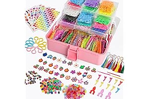 XKDOUS 10600+ Rubber Band Bracelet Kit for Kids
