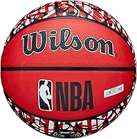 Vista 7 de Wilson NBA Team Balones de baloncesto con diseño de grafiti - Talla 7 - 29.5