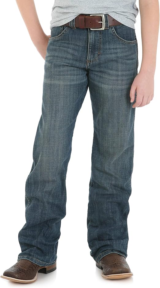 Amazon.com: Wrangler Pantalones de mezclilla retro de corte holgado para  niño : Ropa, Zapatos y Joyería