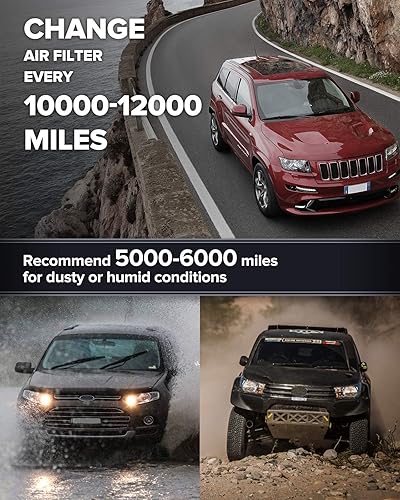 Miniatura 25 de PHILTOP Engine Air Filter, Replacement for CA10465, Equinox 2.4L 2010-2017, Equinox 3.0L 2010-2012, Equinox 3.6L 2013-2017, Terrain 2.4L 2010-2017