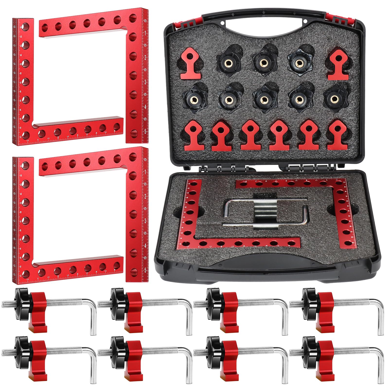 Pince à Angle Droit à 90 Degrés, 4PCS Bloc de Positionnement