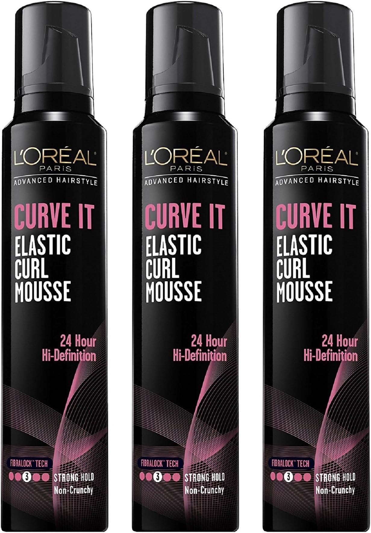 L’Oreal Paris Advances Hair Style Curve It Curl Mousse 8.3z (Pack of 3)