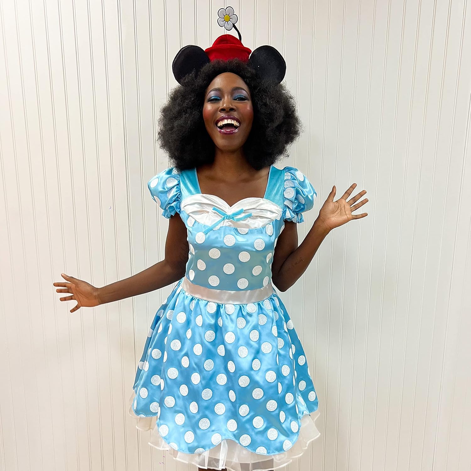 Vintage Minnie Costume, Official Disney 100 Years of Wonder Classic Minnie Mouse Outfit, Adult Size