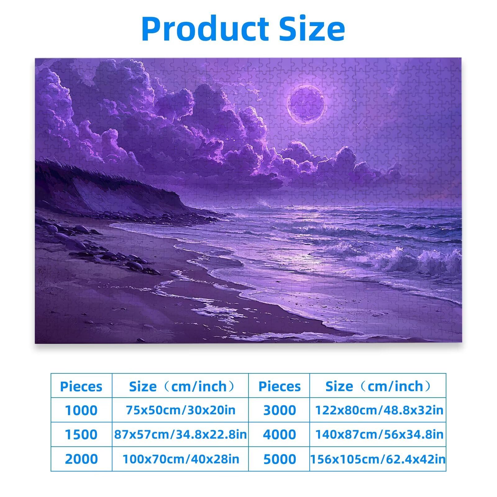 Puzzle Plage 3000 Pièces Adultes, Puzzle 3000 Pièces pour Adultes et Enfants à Partir de 14 Ans, Paysage Puzzles Bois de Qualité Supérieure avec Une Boîte d'emballage Exquise, Cadeau Femme, -2263
