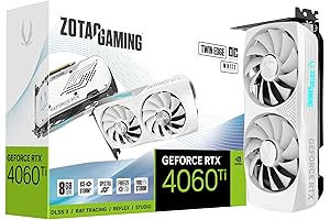 ZOTAC Gaming GeForce RTX 4060 Ti 8GB Twin Edge OC White Edition: Unparalleled Gaming Excellence