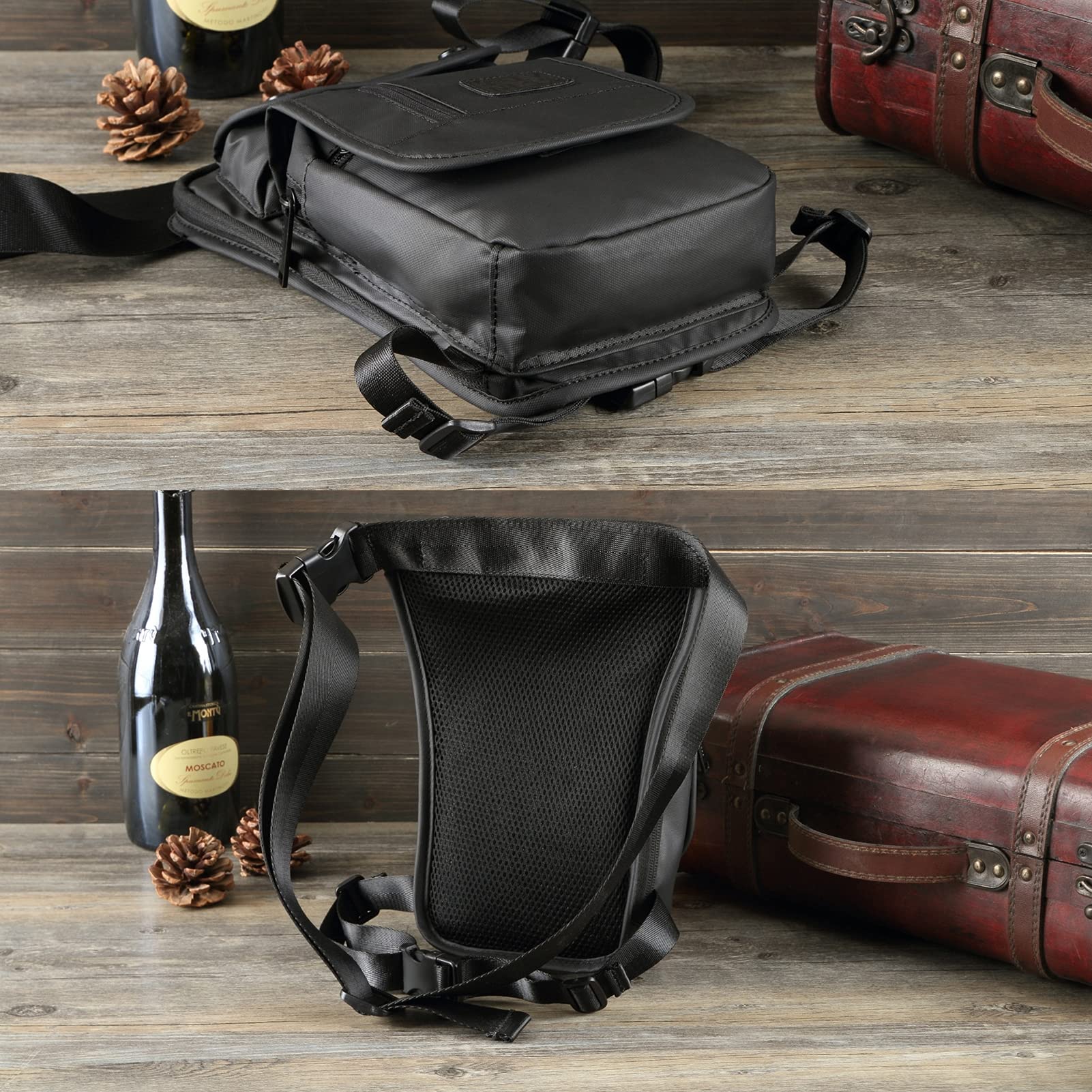 Sac Banane Pour Homme Et Femme - Motif Dinosaures De Dessin Animé - Sac Banane Tendance Carré