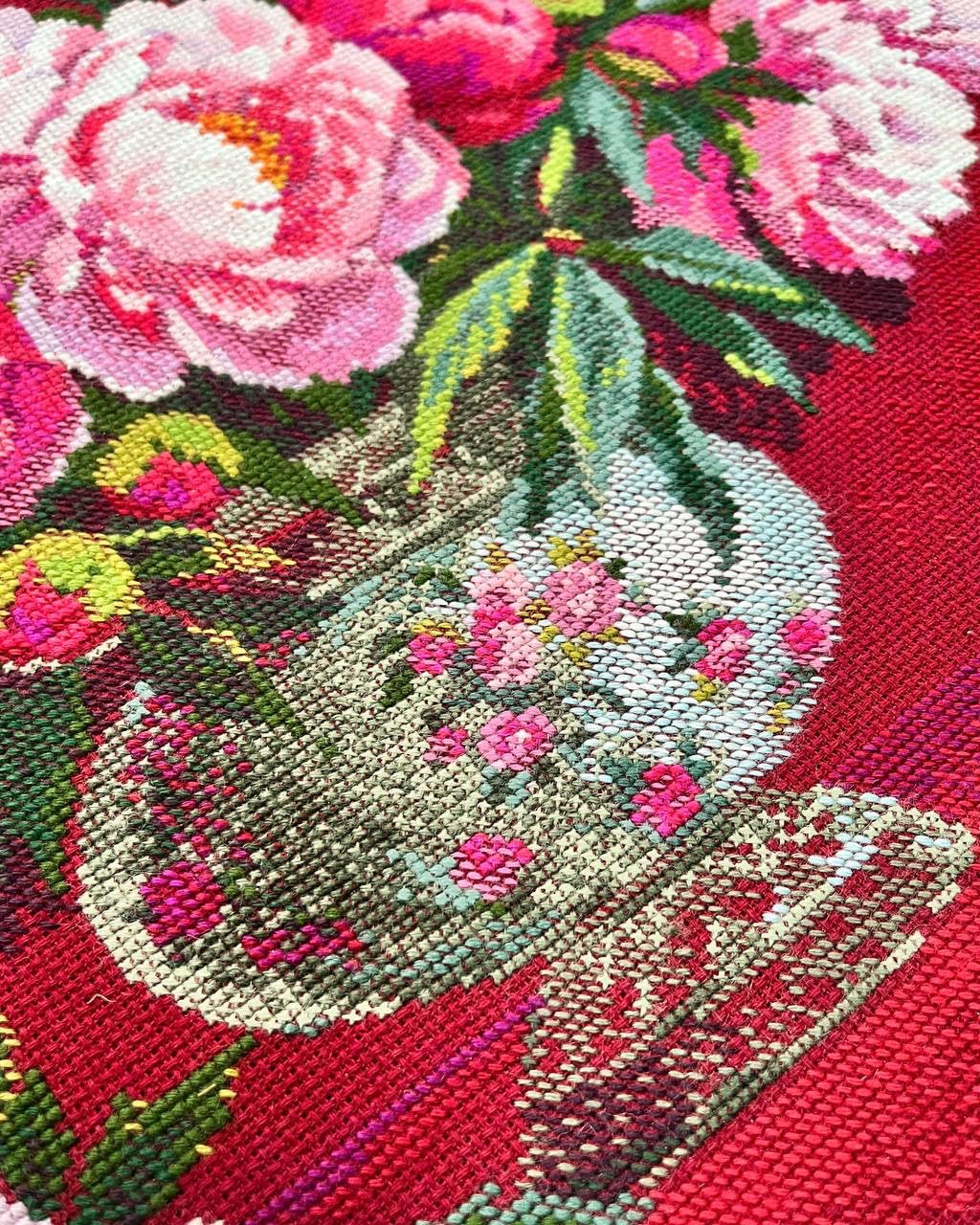 RIOLIS 2345 Luxurious Peonies Counted Cross Stitch Kit 19.7 x 15.7 in
