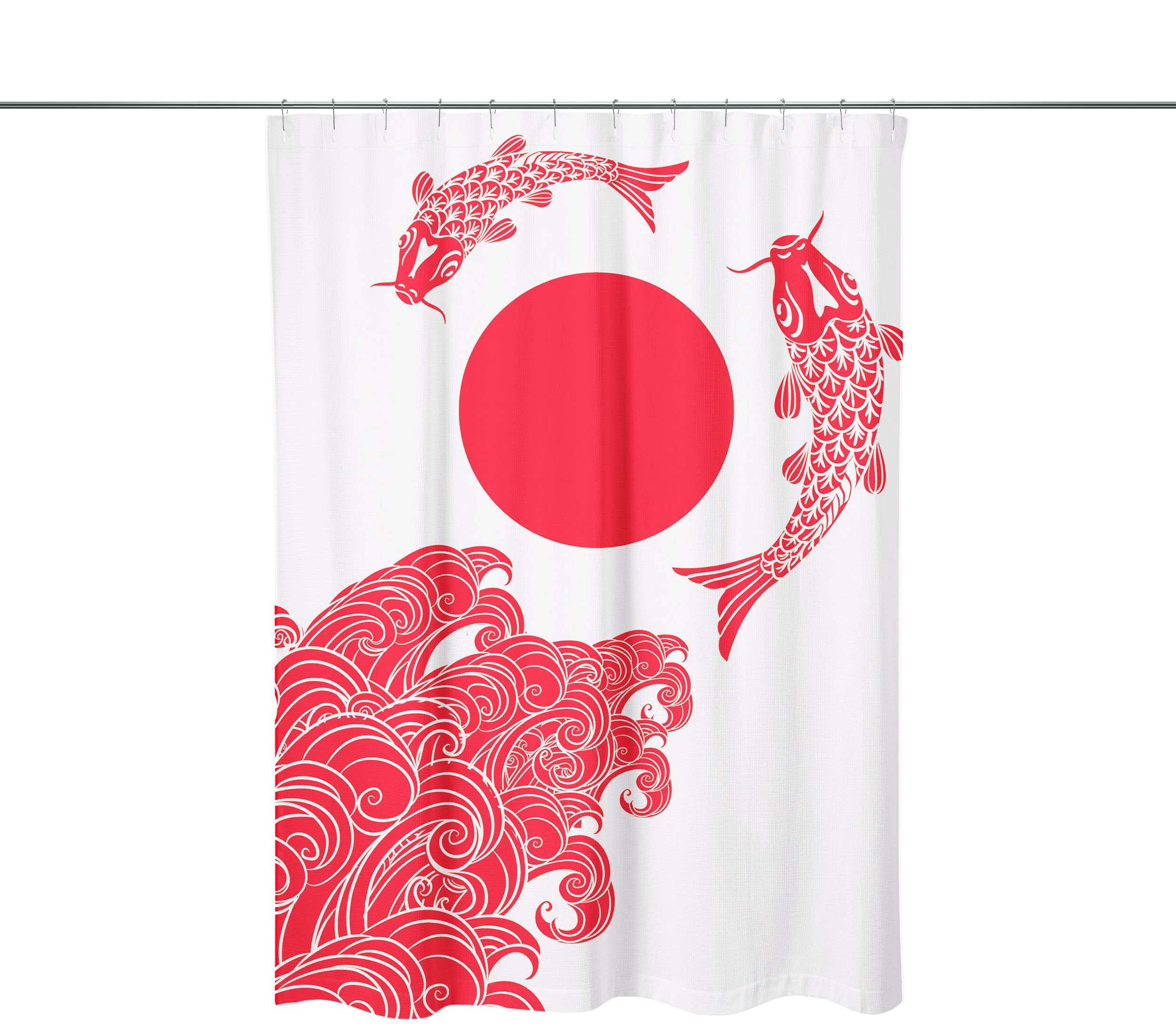Bonamaison Shower Curtain, Polyester, Multicolor, 150x200
