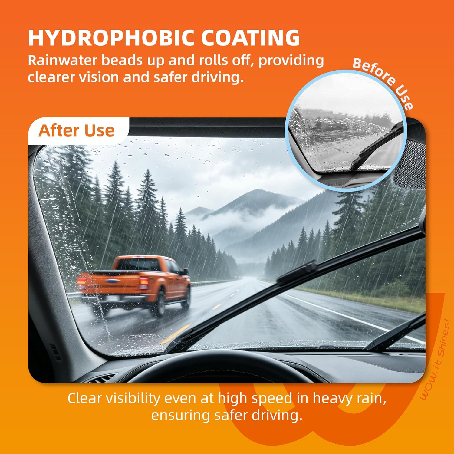 Silicone Wiper Blades 22" + 22" Automotive Replacement Windshield Wiper Blades for Chevrolet Silverado 1500 2500 2500HD 3500 2008-2013 Tahoe 2013-2007 Wipers for Front Windshield(Set of 2)