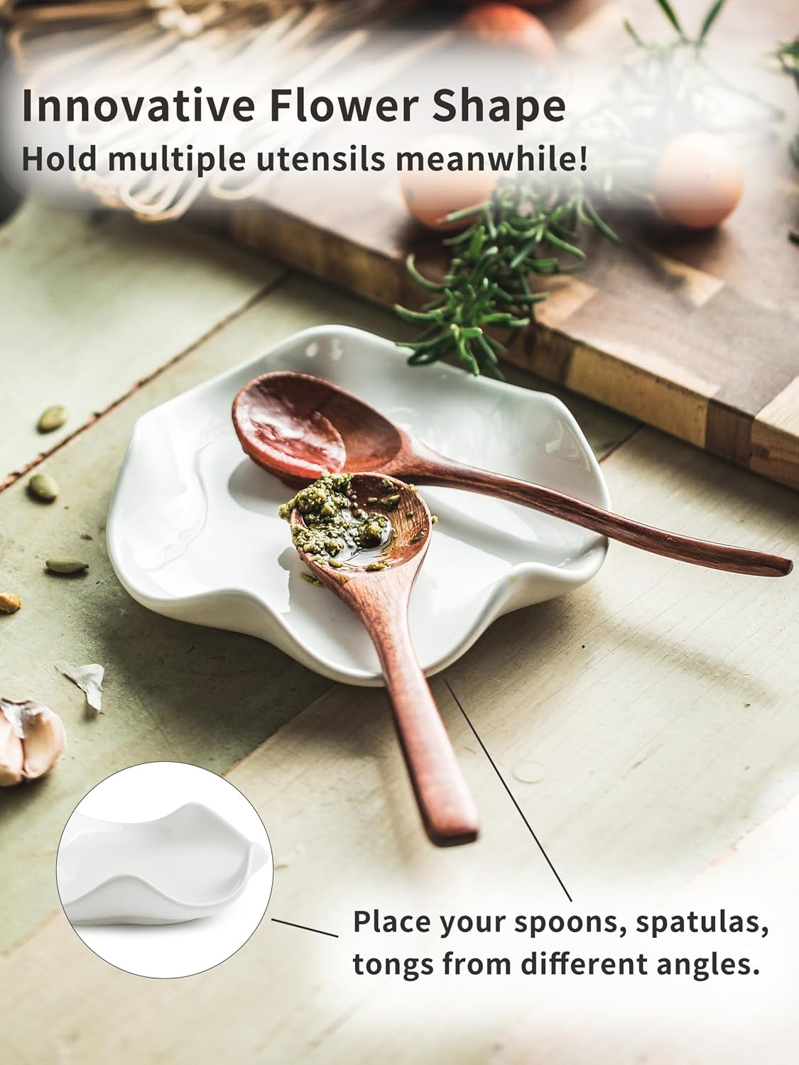 Spoon Rest+Cormomu Ceramic Soap Dispenser image 4