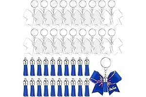 Cheer Pom Pom Keychain Bulk Gifts for DIY Keychain Vinyl Craft