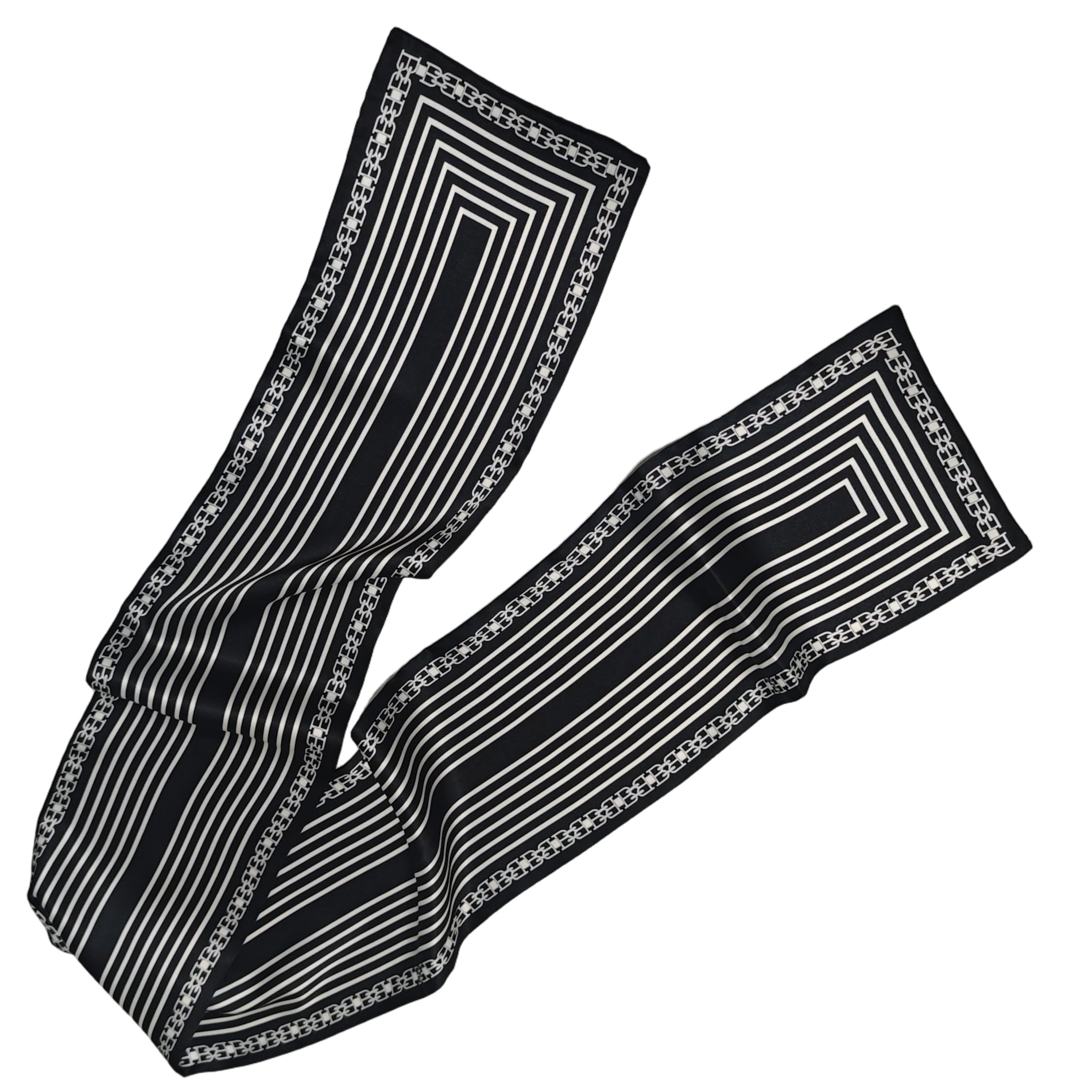 GIMIRO Satin Seidenschal Doppelschichten 150 x 16cm Krawatte Blumen Taillengürtel für Blazer, Mantel, Kleid