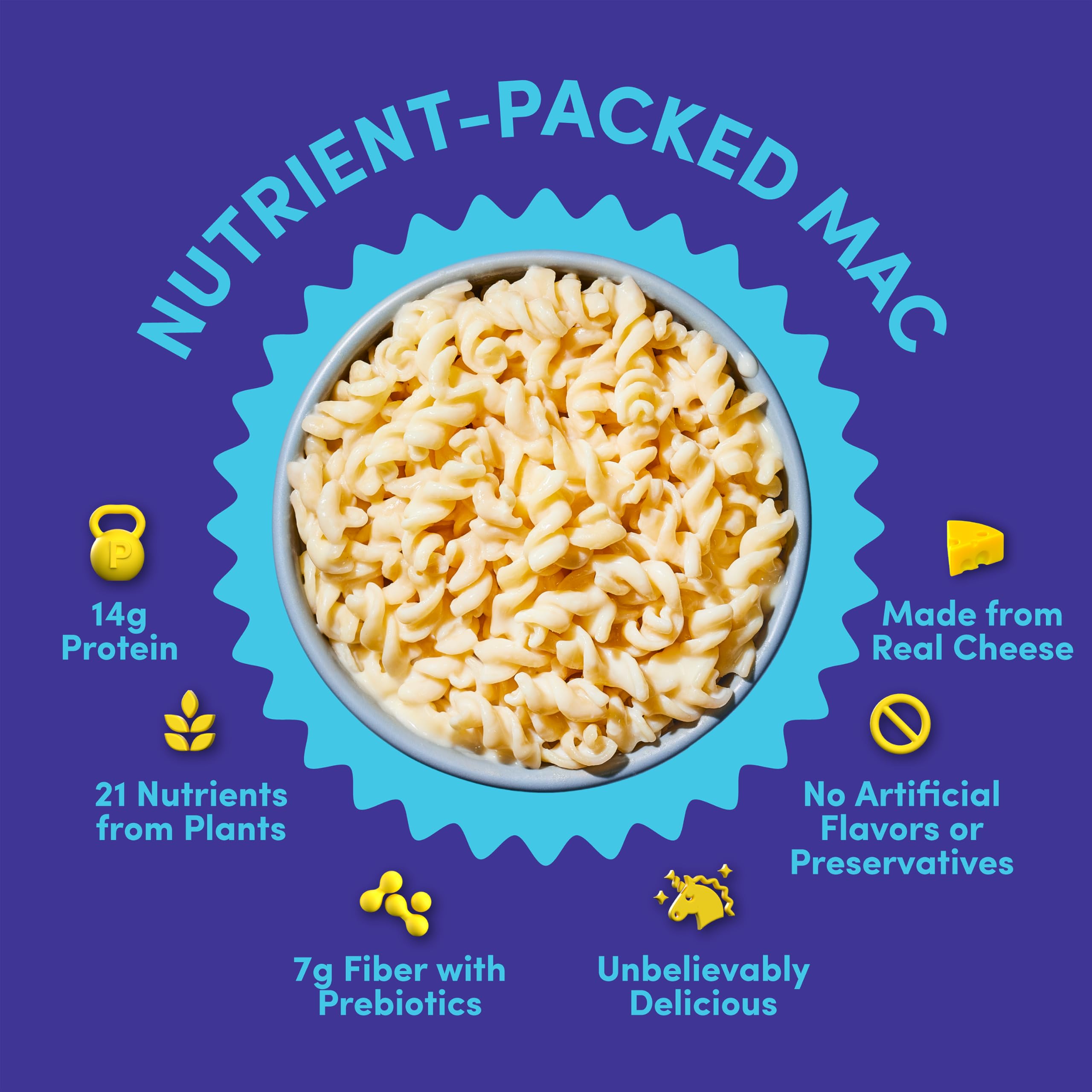 Goodles Twist My Parm Asiago and Parmesan with Spirals - Nutrient Packed with Real Cheese, Fiber, Protein, Prebiotics, Plants, & Vegetables | Non-GMO, Organic Ingredients