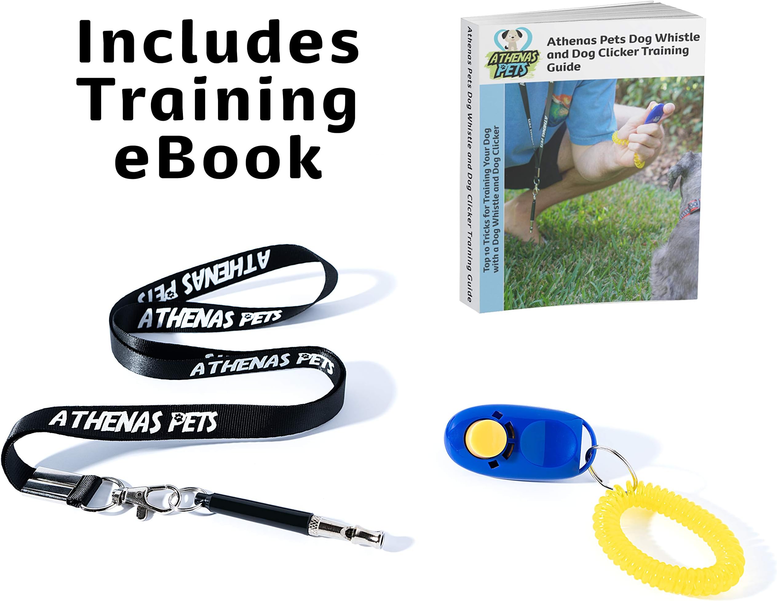 Ooopsi Dog Whistle and Clicker Training Combo to Stop Barking - Coddler Premium Adjustable Pitch Ultra Sonic Dog Whistle and Pet Training Clicker