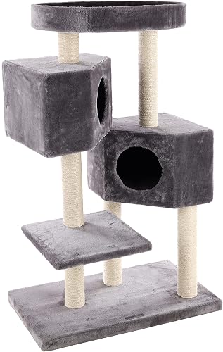 Kresko Cat Scratching Post Grey 74 x 40 x 115 cm