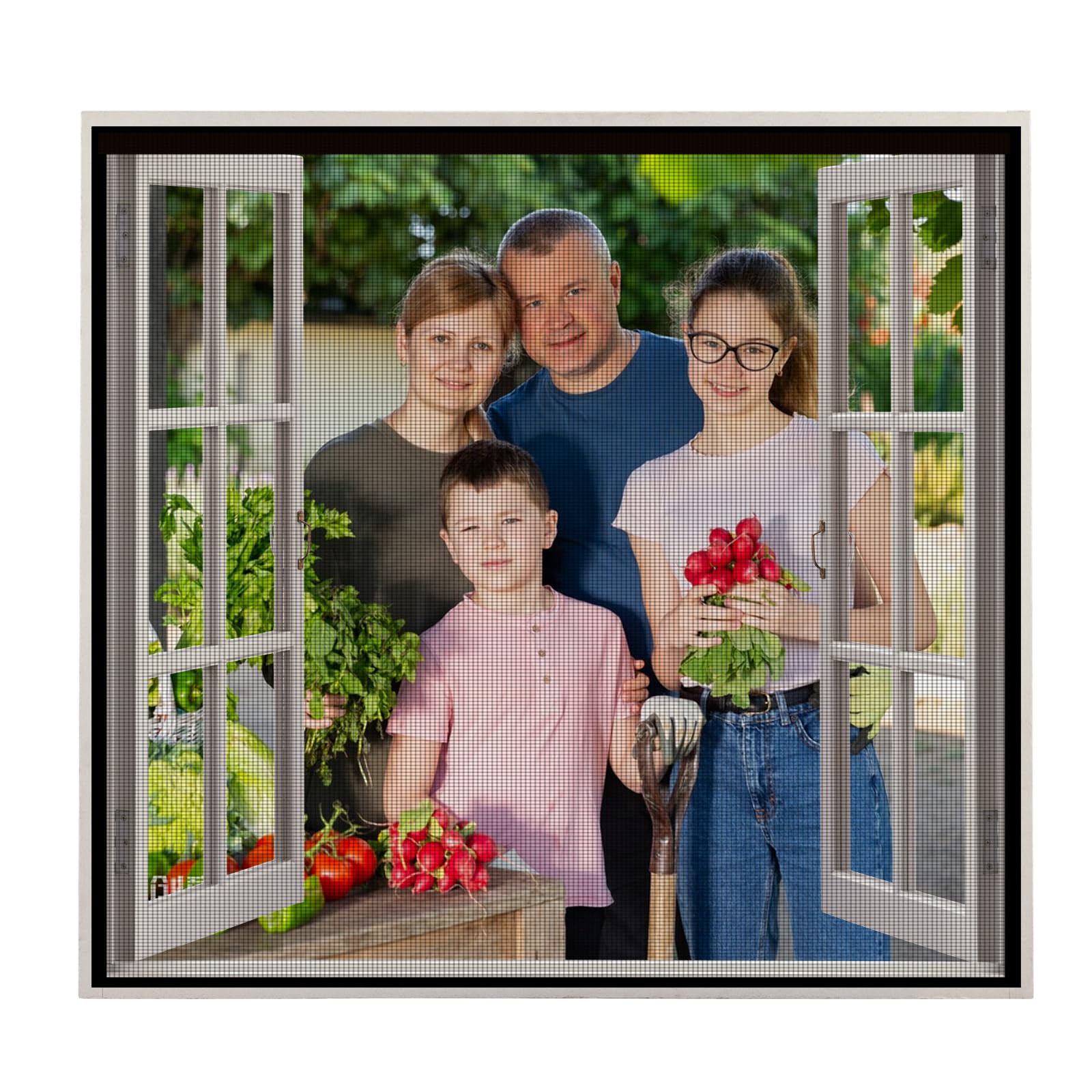 Customised Fly Screen Mosquito Net for Windows, Self-Adhesive Insect Mesh Curtain, Mesh Window Curtain with Tape, Fly Mosquito Insect Screen net, for All Kinds of Window