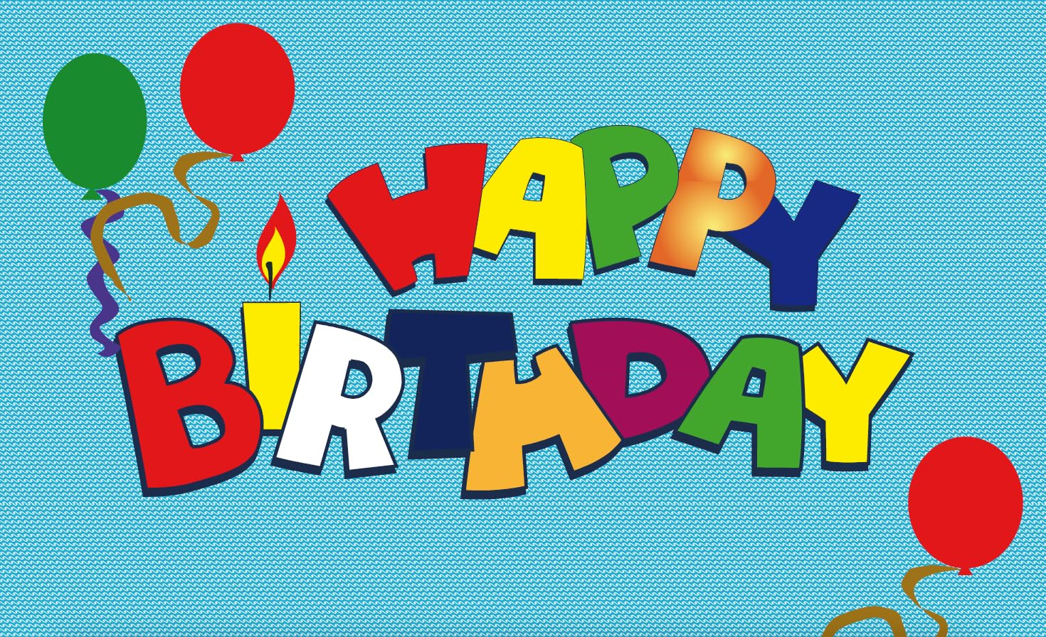 Happy Birthday kolorowa flaga urodzinowa flaga morska / 120 x 80 cm