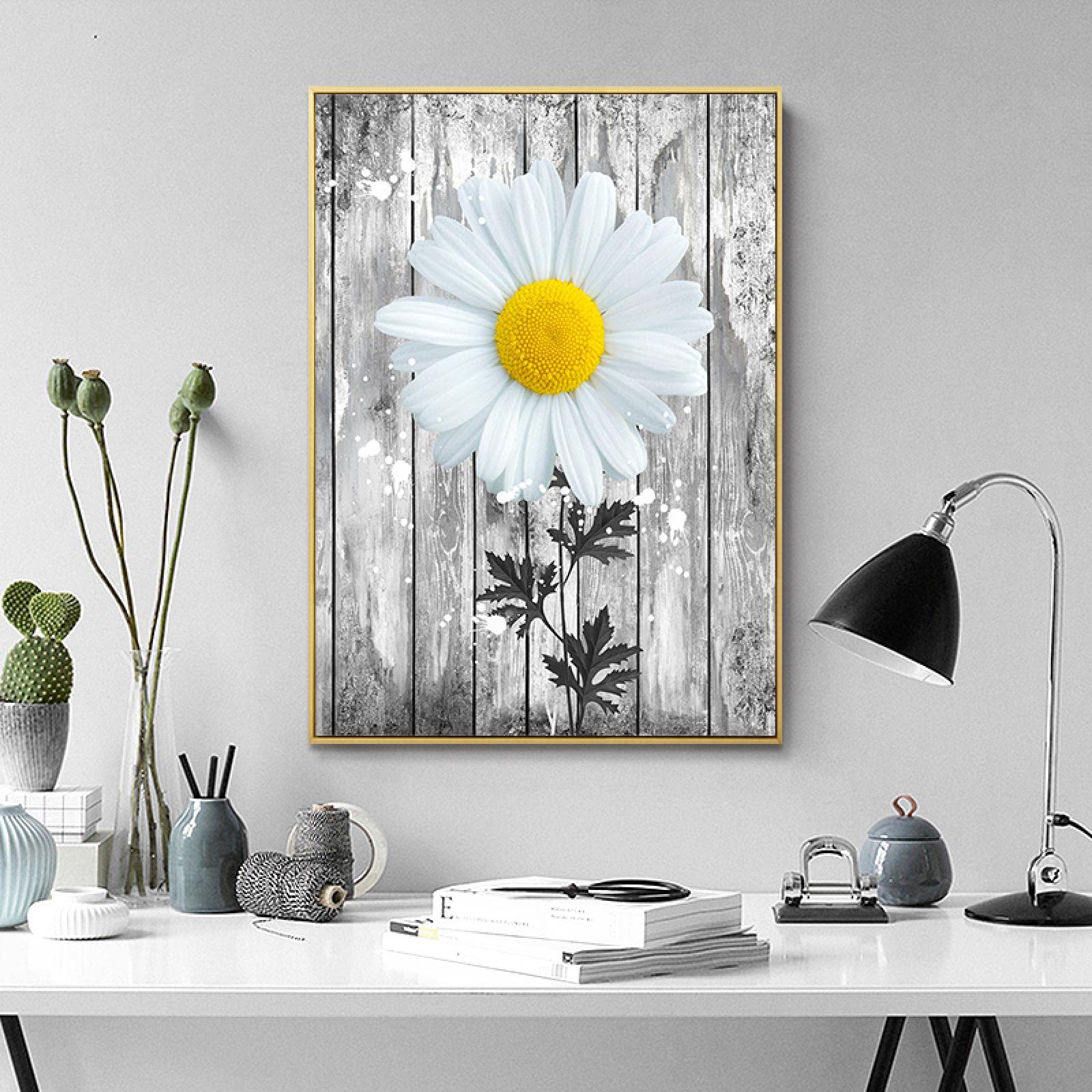 Nowoczesne kwiaty dekoracyjny obraz na płótnie sztuka ścienna plakaty i wydruki do salonu wystrój domu 50 x 70 cm x 3 bez ramy