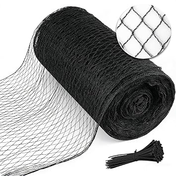 Bird Netting 7.5x100 FT,1/2" Mesh Heavy Duty Garden Netting