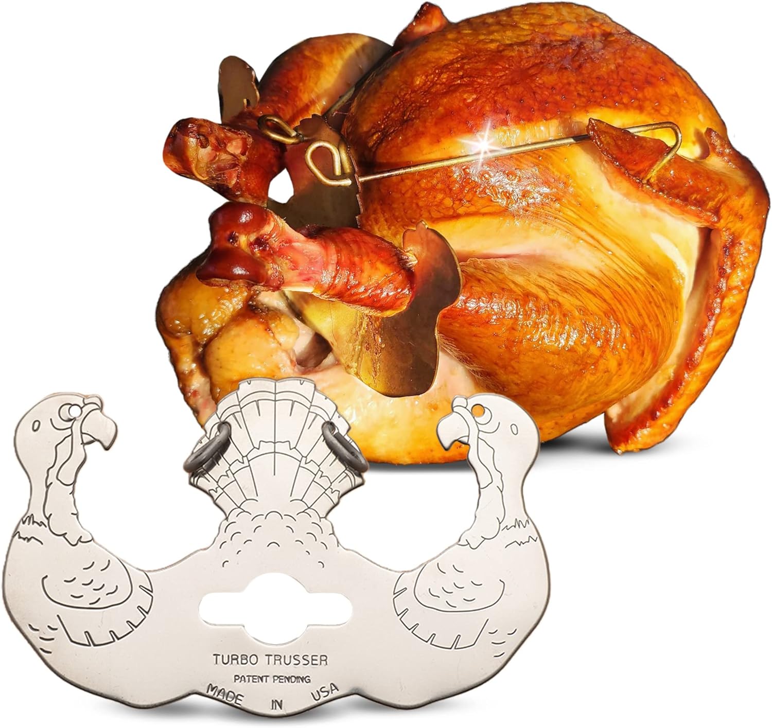 for Turkey I As Seen on Shark Tank I Cooks Evenly for Juicier Meat I Stainless Steel
