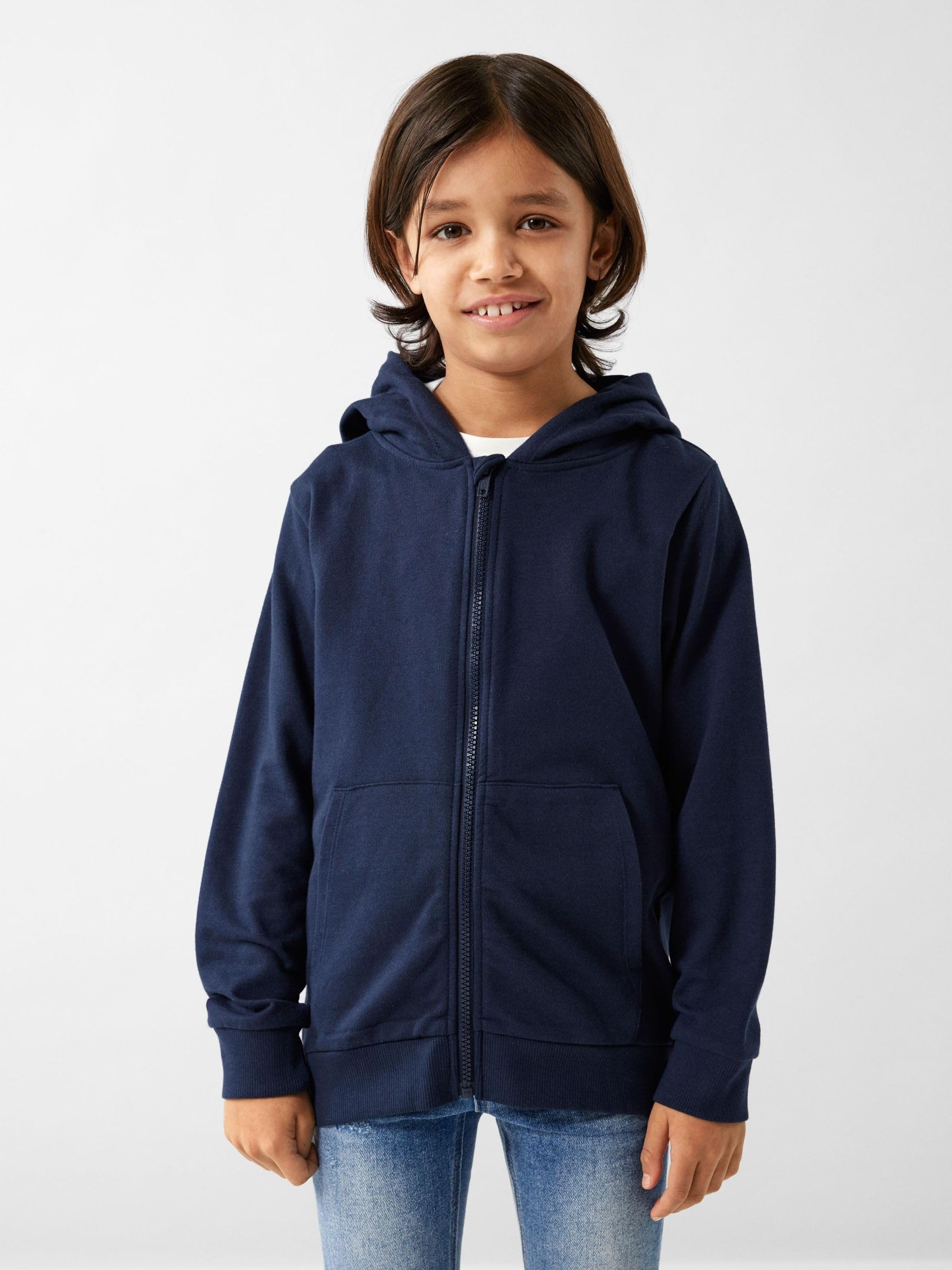 Name It Nkmnesweat Card W Hood Unb Noos Felpa con Cappuccio Bambini e Ragazzi