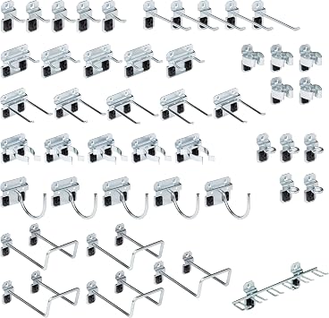 Triton Products LockHook Steel Pegboard Hook Assortment Kit - 46 Piece
