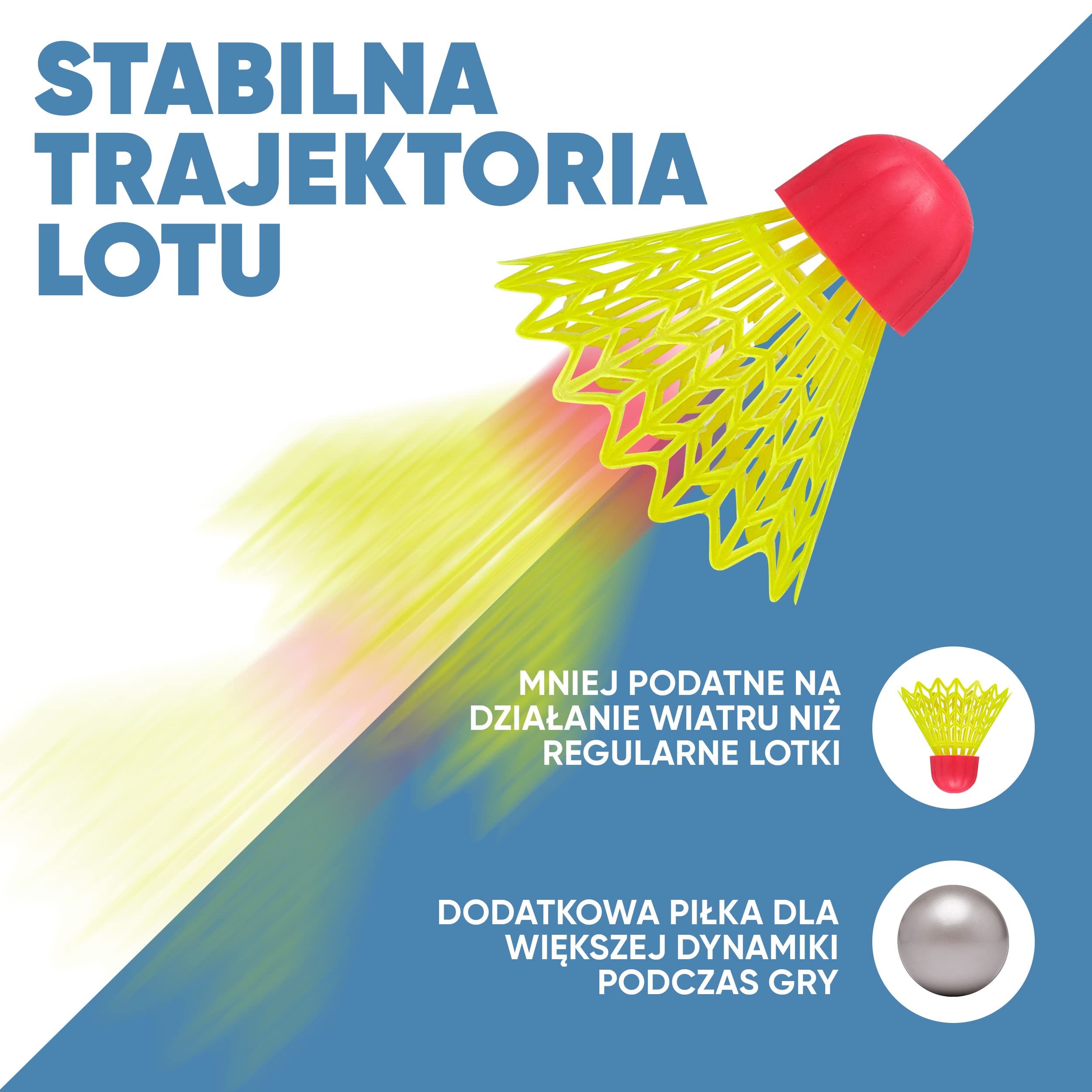 Apollo Rakieta do Badmintona | Zestaw Sportowy w Różnych Kolorach | Rakieta do Squasha i Innych Gier Rakietowych | Komplet z Pokrowcem | Dla Dzieci i Dorosłych | Kompletny zestaw lotki: 2 rakiety, piłki i torba, Speedbadminton do użytku na zewnątrz, do sq
