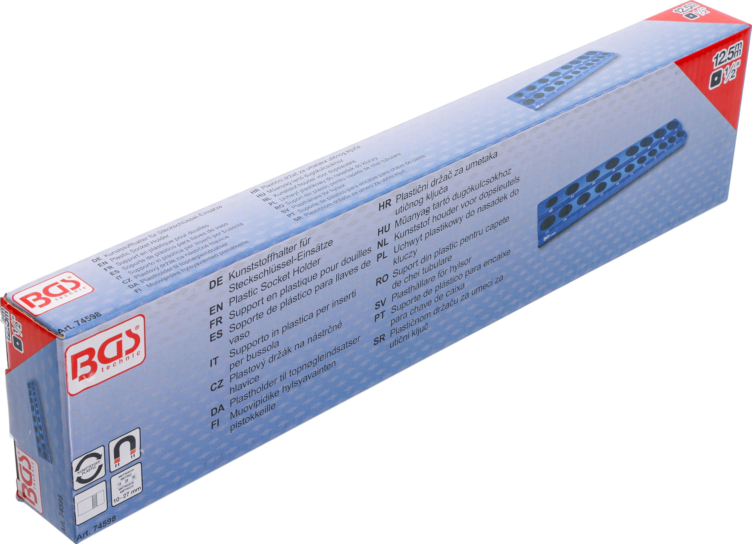 BGS 74598 | Supporto in plastica per inserti per bussola | magnetico | 12,5 mm (1/2")
