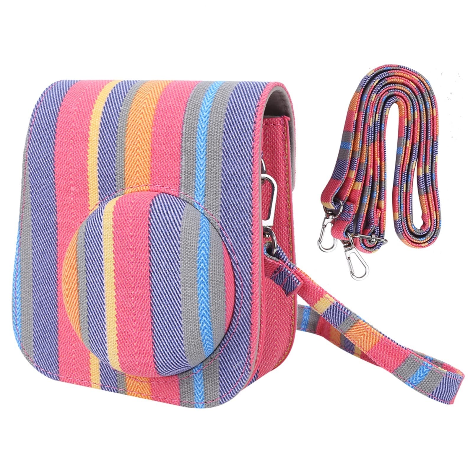 Foto estudio CLORURO DE POLIVINILO Bolsa de cámara Funda protectora Bolso protector de cámara instantánea for correa de hombro Ajuste for Fujifilm Instax Mini 11/9/8 Protección de cámara(Ra