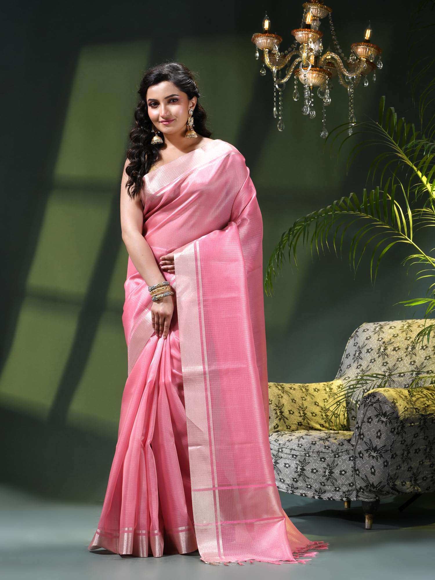Desh Bidesh Tissue Silk Woven Festive Ethnic Saree For Women-image-46