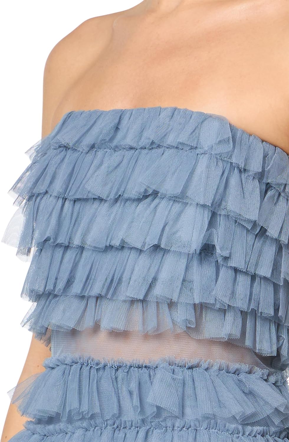 Speechless Womens Sleeveless Maxi Ruffled Party Dress