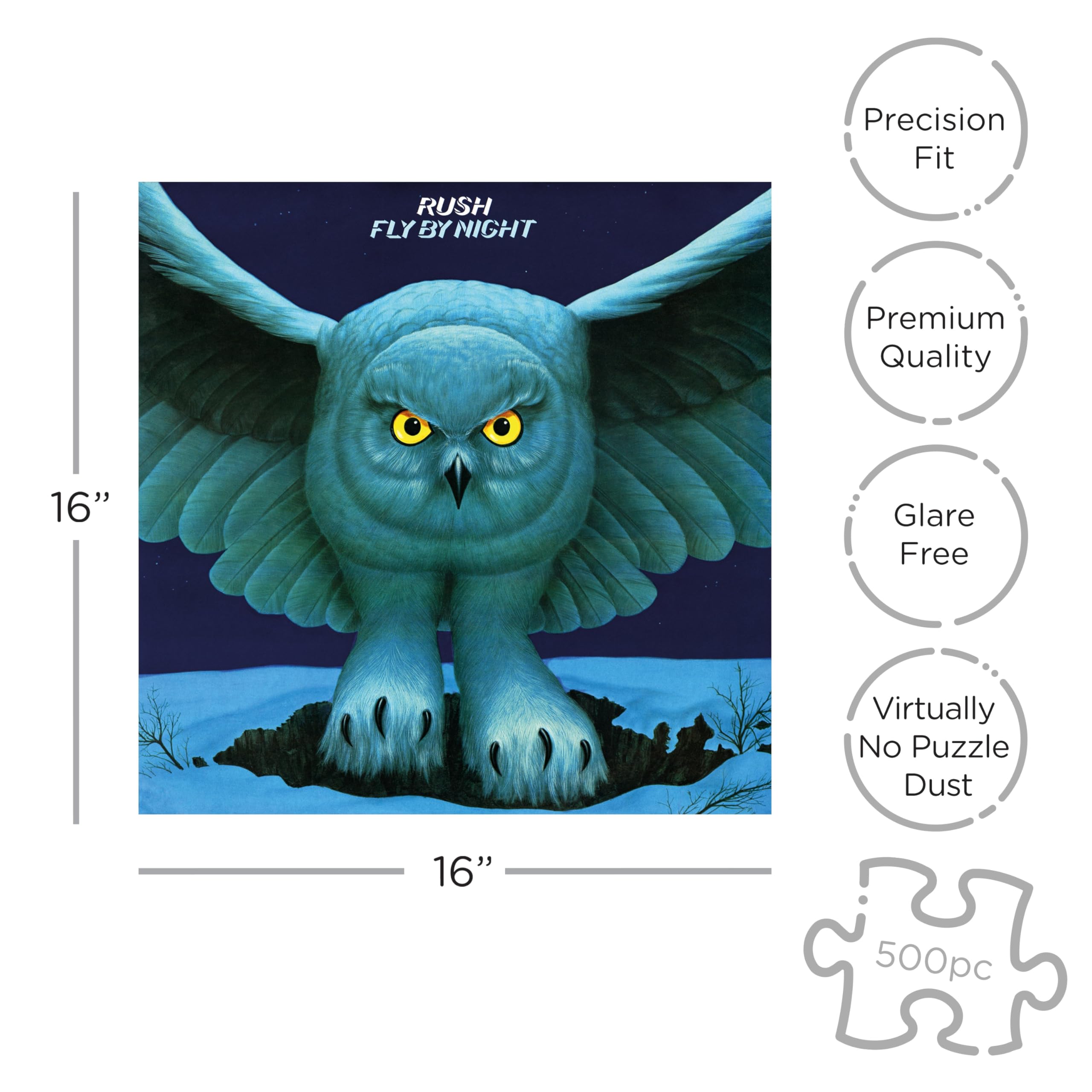 PROMO 国内盤白盤　RUSH FLY BY NIGHT Amazon.com: Rush Fly by Night (500 Piece Jigsaw Puzzle) : Rush