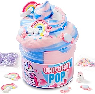 JOYIN Slime Party Favors, Bubblegum Unicorn Slime - 8 oz., Soft, Non-Sticky, Mess-Free, Stress Relief, and Safe - Toys for Kids Classroom Reward, Boys and Girls Birthday Gifts Party Favors