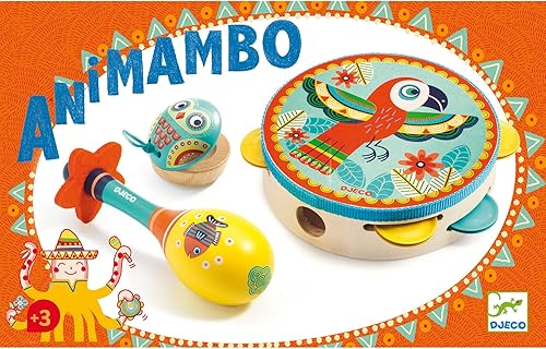Vista 28 de DJECO Animambo - Sintetizador - Instrumento musical seguro para niños, lindo juguete musical educativo para habilidades motoras, creatividad