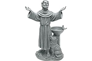 Design Toscano JE14106 Francis of Assisi Blessing Saint Francis Statues for Yard and Garden