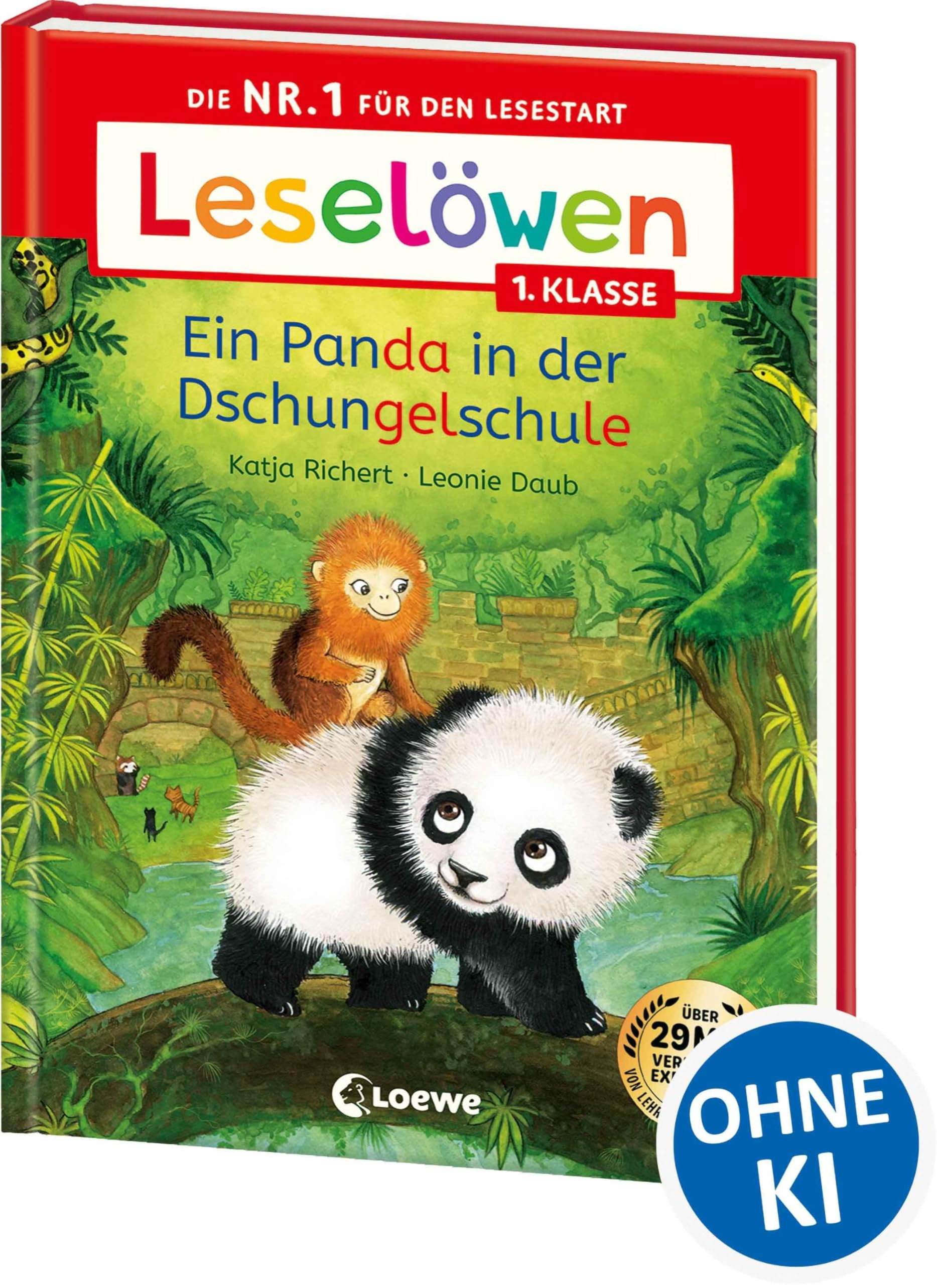 Leselöwen 1. Klasse - Ein Panda in der Dschungelschule: Erstlesebuch für Kinder ab 6 Jahre