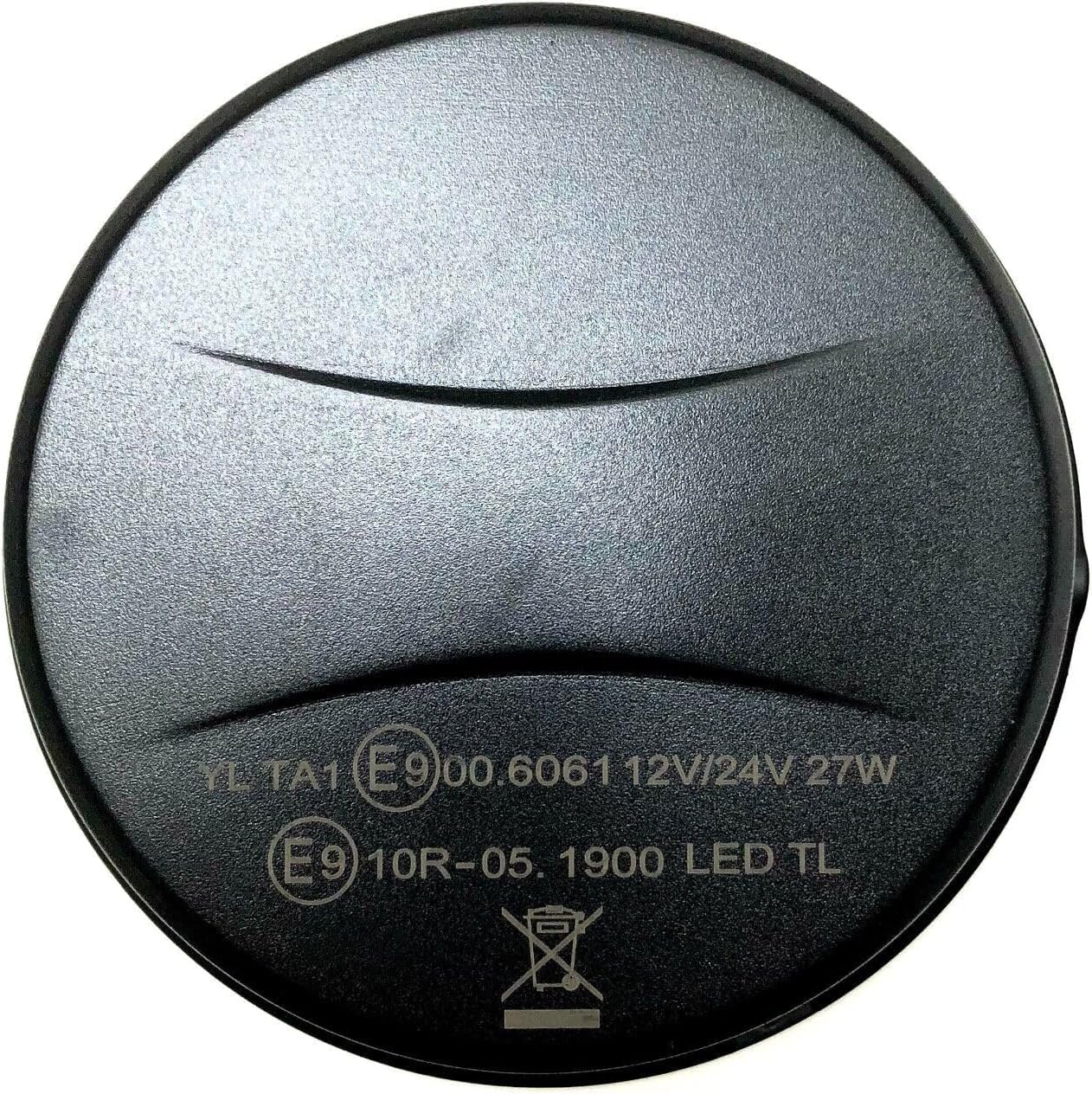 LED Warnleuchte Rundumleuchte Orange 12V–24V E9 ECE R65 R10, 18 LED, 3 Blitzmuster, DIN Aufsteckrohr K, für PKW LKW Abschleppwagen Baumaschinen Traktor