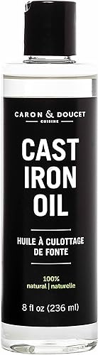 Miniatura 1 de Acondicionador y aceite para hierro fundido Caron & Doucet 100 % natural fabricado a base de aceite de coco refinado. No se volverá rancio ni