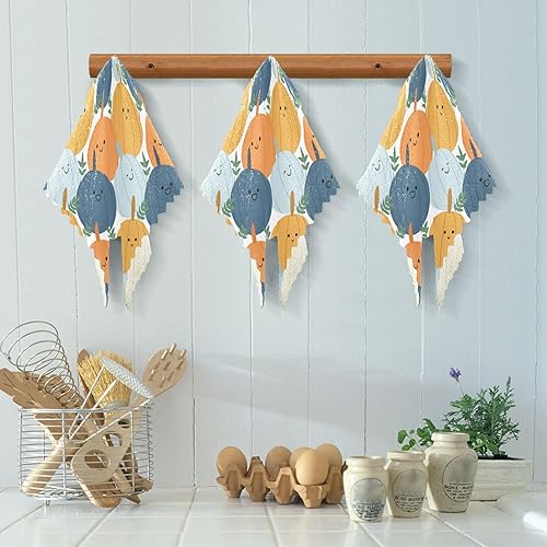 Miniatura 5 de Cute Pumpkins Halloween Set of 6 Quick Dry Microfiber Towels Kitchen Decor Quality Car Drying Towels for Restaurant Table